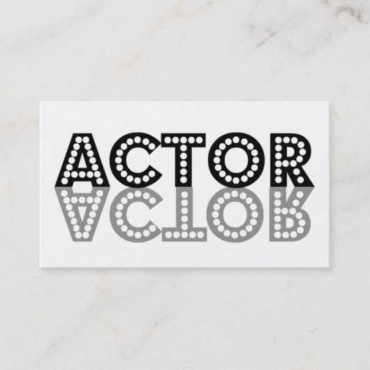 Acteur Carte de visite instantané (Devant)