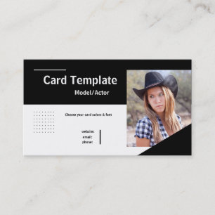 Acteur Carte photo par intérim