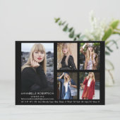 Acteur de modèle de photo moderne 5 QR Code carte (Debout devant)