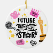 Acteur de théâtre photo ornement de Noël (Dos)