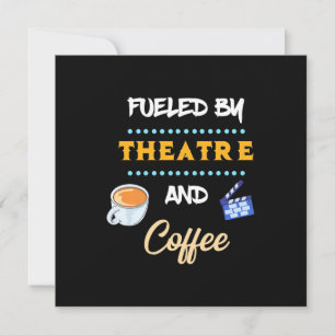 Acteur gestimuleerd door theaterkoffie kaart