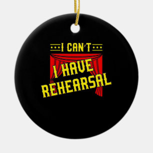 Acteur Hebt Repetitie Keramisch Ornament