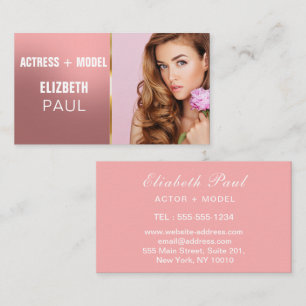 Acteur model danser foto trendy eigentijdse kraft visitekaartje