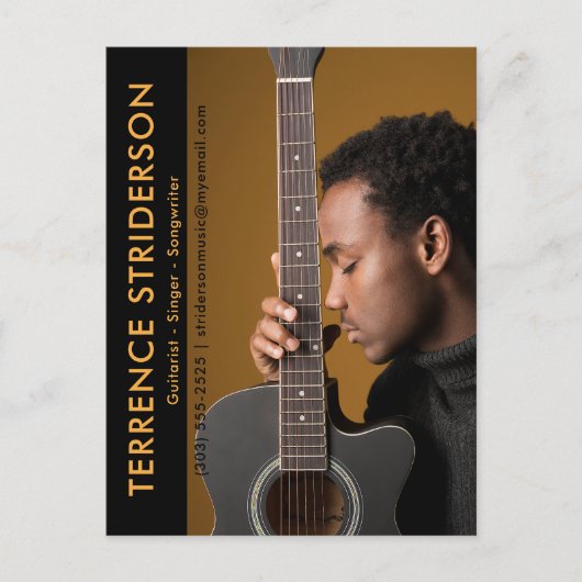 Acteur Model Muzikant Comp Zed Kaart Promotionele (Voorkant)