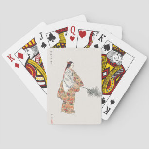 Acteur spelen Hanjo japan kunst schilderen Kogyo T Pokerkaarten