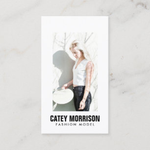 Acteurs en modellen Classic White Framed Headshot Visitekaartje