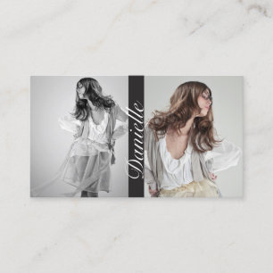 Acteurs en modellen Double Photo Visitekaartje