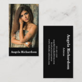 Acteurs et modèles Carte de visite minimaliste mod (Devant / Derrière)
