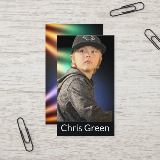 Acteurs et modèles Cartes de visite de scène (Devant/Arrière en situation)