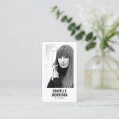 Acteurs et modèles Classic Carte de visite casque (Debout devant)