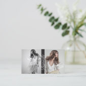 Acteurs et modèles Double Carte de visite photo (Debout devant)