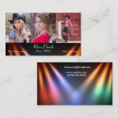 Acteurs et modèles modèles de cartes de visite de (Devant / Derrière)