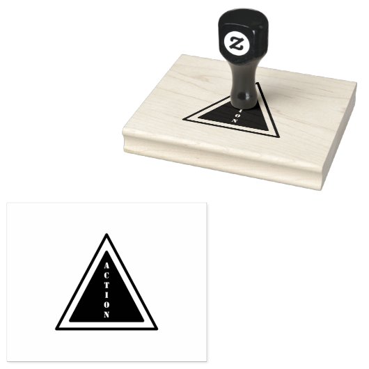 ACTIE Aangepaste tekst Rode inkt Kantoor School Co Rubberstempel (Gestempeld)