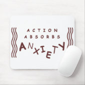 Actie absorbeert angst muismat (Met muis)