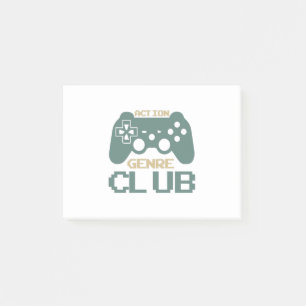 Actie Genre Club-Gaming-Gamer-Game-Funny Post-it® Notes
