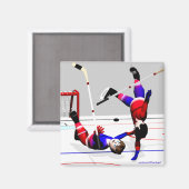Actie Hockey Player Magneet (Voorkant / Achterkant)