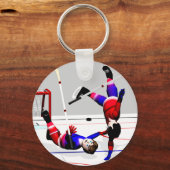 Actie Hockey Player Sleutelhanger (Voorkant)
