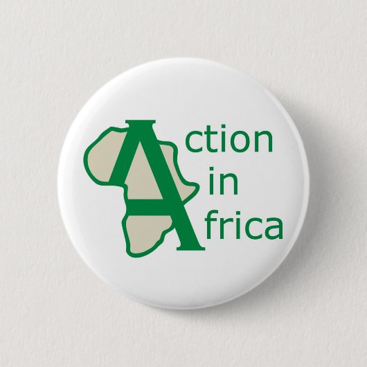 Actie in Afrika Pin Ronde Button 5,7 Cm (Voorkant)