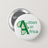 Actie in Afrika Pin Ronde Button 5,7 Cm (Voorkant /achterkant)