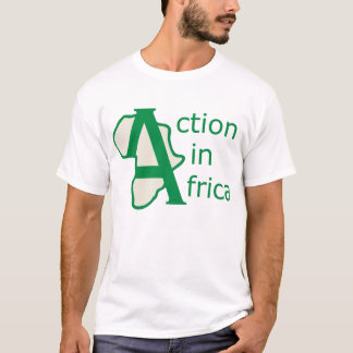 Actie in het Afrika-T-shirt T-shirt