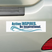 Actie inspireert bumpersticker (Op auto)