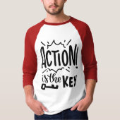 Actie Is De Sleutel T-shirt (Voorkant)