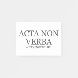 Actie niet woorden - donker post-it® notes