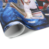 Actie op het Hockey Net Cadeaupapier (Rol Hoek)