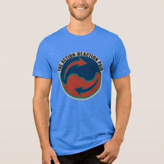 Actie-Reactie Paar, Grappig Fysica Cadeau Tri-Blend Shirt