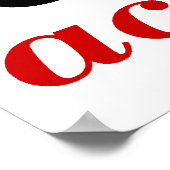 Actie rood nemen poster (Hoek)