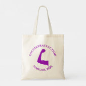Actie versnellen Vrouwendag IWD 2025 Tote Bag (Achterkant)