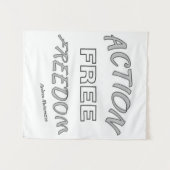 Actie Vrije Vrijheid Wandkleed (Voorkant (horizontaal))
