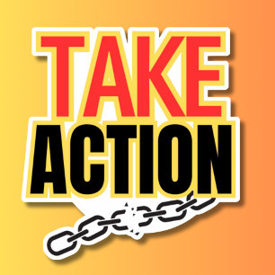 Actie waterdicht maken sticker