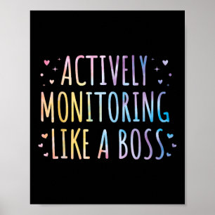 Actief bewaken als een testtest voor de beste toes poster