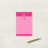 Actief chroom glitter Style Roze lintbewustzijn Post-it® Notes (Op bureau)