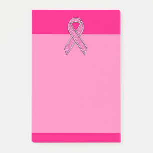 Actief chroom glitter Style Roze lintbewustzijn Post-it® Notes