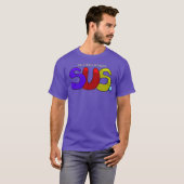 Actief Kinda SUS Gaming Imposter-thema T-shirt (Voorkant volledig)