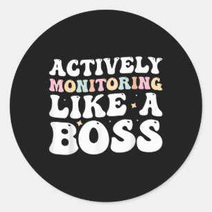 Actief toezicht als een BSS Ronde Sticker
