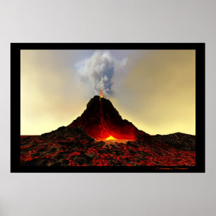 ACTIEF VOLCANOPRINT POSTER