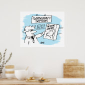 Actiegnoom in het tuincentrum poster (Keuken)