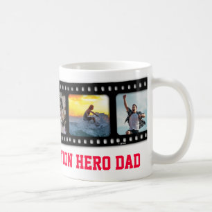 Actieheld Dad 5 foto's filmstrip mok