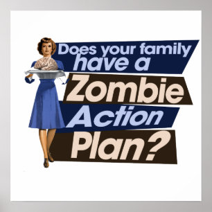 Actieplan Zombie Poster