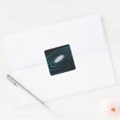 Actieve bijlen vierkante sticker (Envelop)