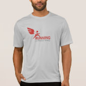 Actieve Mannen: Het lopen met de vleugels van Eagl T-shirt (Voorkant)