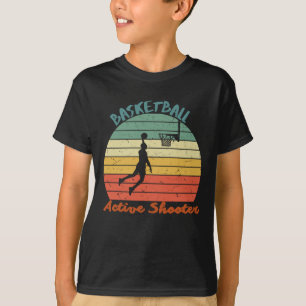 Actieve schutter basketbal 8 t-shirt