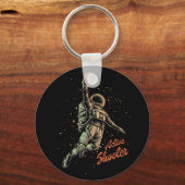 Actieve schutter Basketball Lovers Sleutelhanger (Voorkant)