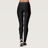 Actieve slijtage-leggings met rastastrepen leggings (Achterkant)