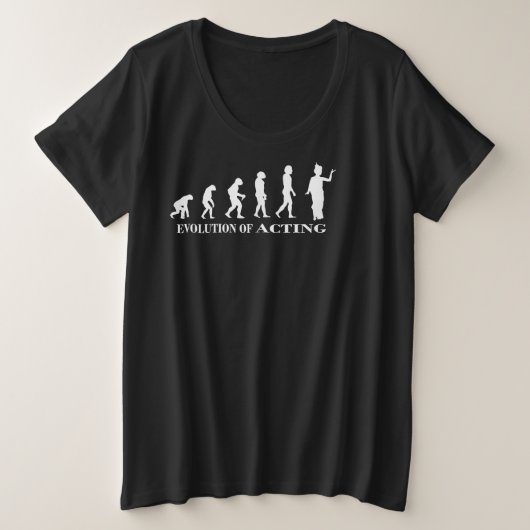 acting basic designers edition grote maat t-shirt (Design voorkant)
