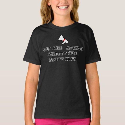 acting pretty with the sentence & the basic fornt t-shirt (Voorkant)