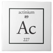 Actinium Tegeltje (Voorkant)